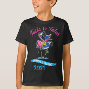 Sommerlektüre 2021 Flamingo Süßer Leser Für Bücher T-Shirt