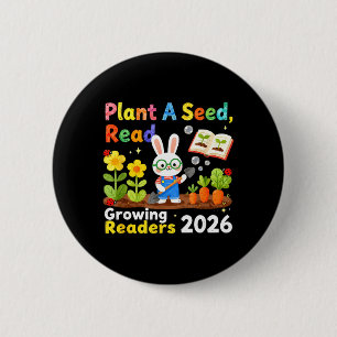 Sommerlektüre 2026 Pflanze einen Samen Lies Wachse Button