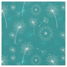 Sommerleuchter Aquamarin und Weiß-Blumenmuster
