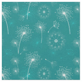 Sommerleuchter Aquamarin und Weiß-Blumenmuster Stoff