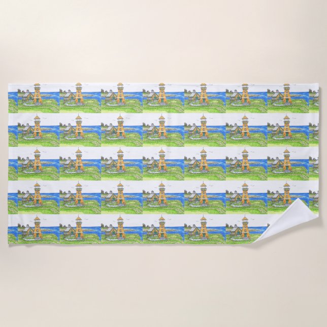 SommerLeuchtturm 4; Strandtuch (Vorderseite)