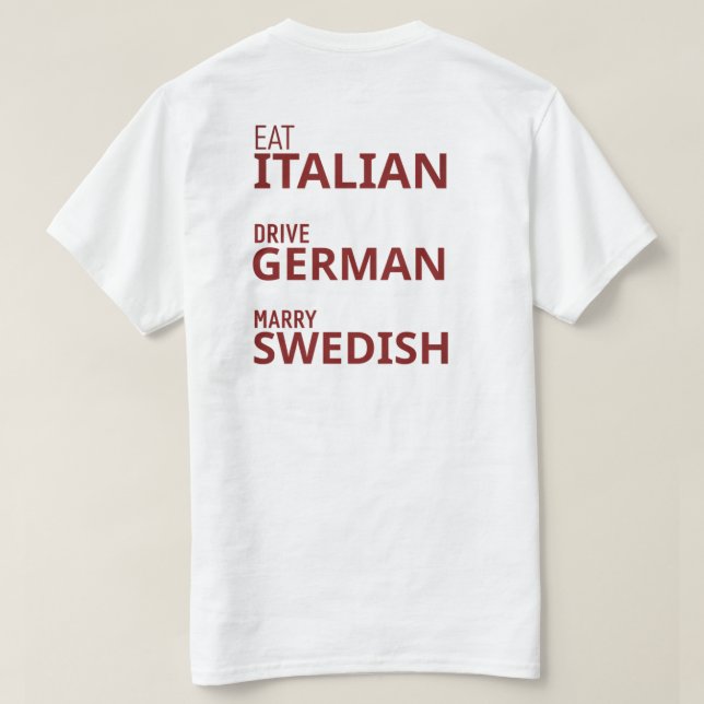 Sommerlich Chic  T-Shirt (Design Rückseite)