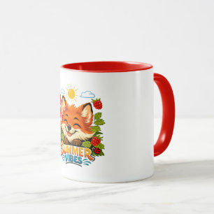 Sommerlich mit Fuchsdesign Tasse