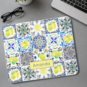 Sommerlich sizilianische Zitrusfrüchte Mittelmeer- Mousepad