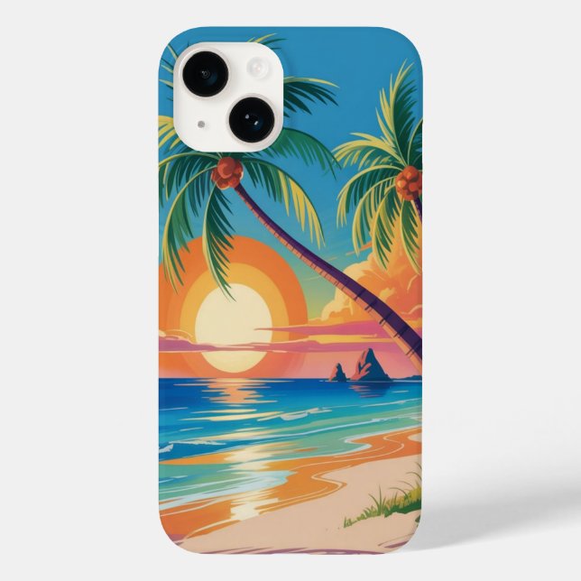Sommerliche Atmosphäre Case-Mate iPhone 14 Hülle (Rückseite)