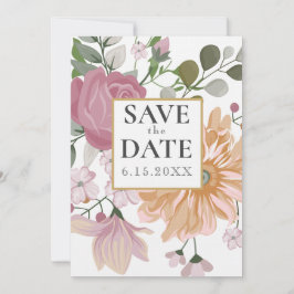Sommerliche Blume, bei denen Hochzeiten das Datum  Einladung