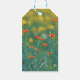 Sommerliche Blume (Blumenfeld) (Rote Blume) Geschenkanhänger