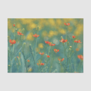 Sommerliche Blume (Blumenfeld) (Rote Blume) Seidenpapier