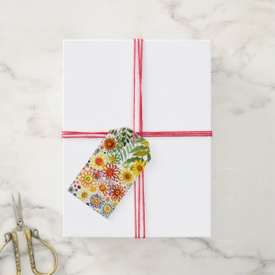 Sommerliche Blume Geschenkanhänger