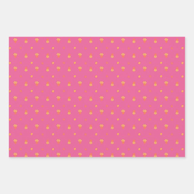 Sommerliche Blume Geschenkpapier Set (Vorderseite 3)