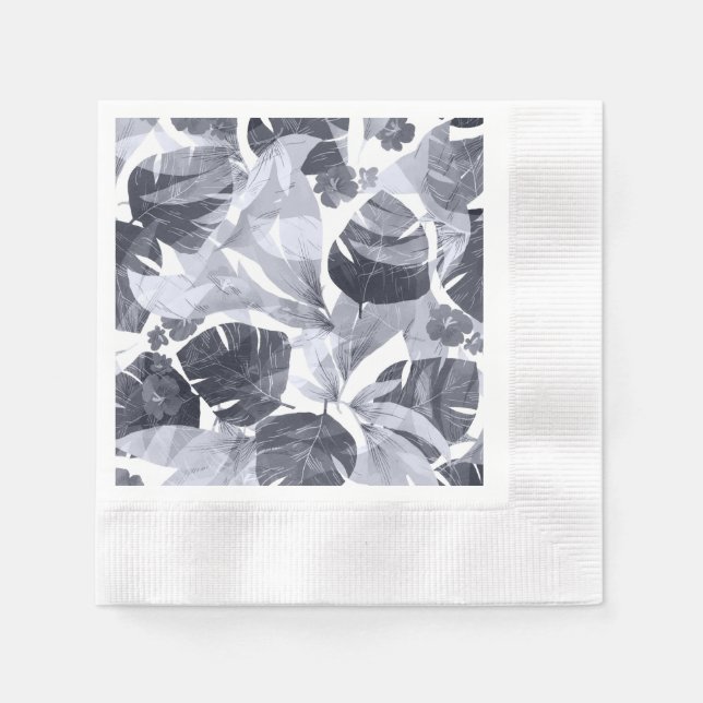 Sommerliche Blume in Aquarellen Serviette (Vorderseite)