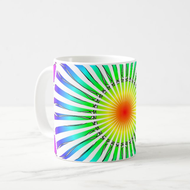 Sommerliche Blume Kaffeetasse (Vorderseite Links)