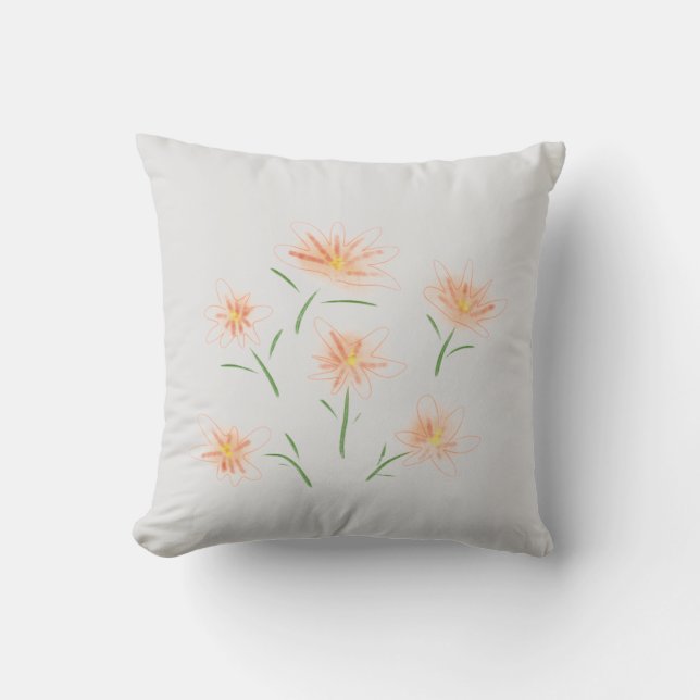 Sommerliche Blume lustige unisex Kissen (Vorderseite)