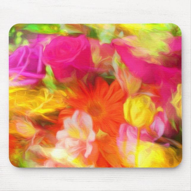 Sommerliche Blume Mousepad (Vorne)