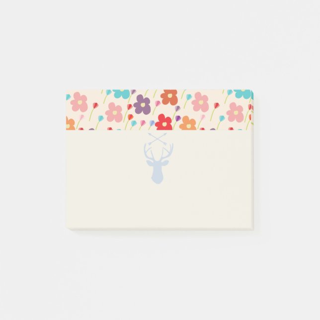 Sommerliche Blume Post-it Klebezettel (Vorderseite)