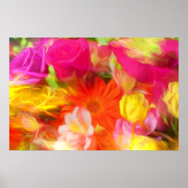 Sommerliche Blume Poster (Vorne)