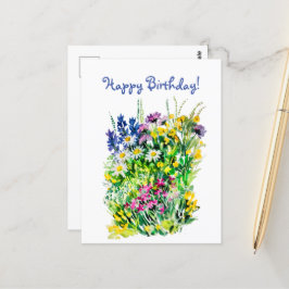 Sommerliche Blume Postkarte