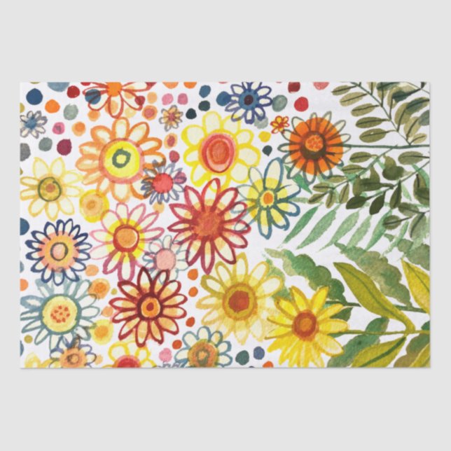 Sommerliche Blume Seidenpapier (Vorderseite)