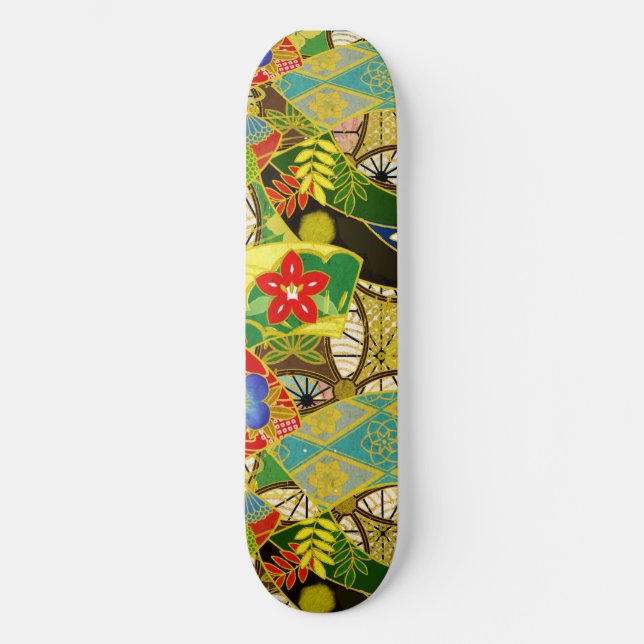 Sommerliche Blume Skateboard (Vorderseite)