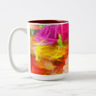 Sommerliche Blume Zweifarbige Tasse