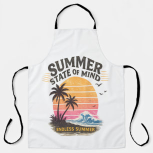 Sommerliche Gemütsverfassung Vintage Schürze