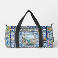 sommerliche italienische floralblaue Kacheln Zitru