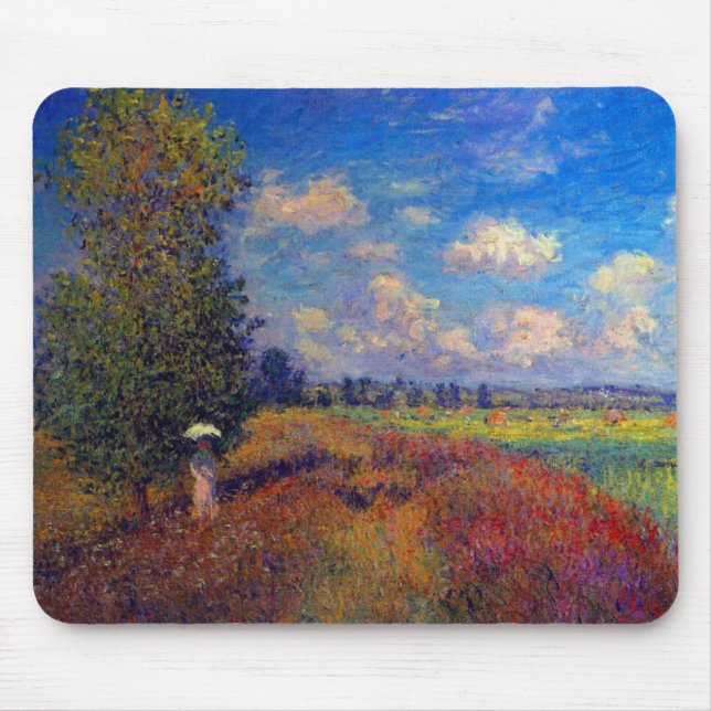Sommerliche Kunstimpressionistin Mohnfelder von Mo Mousepad (Vorne)