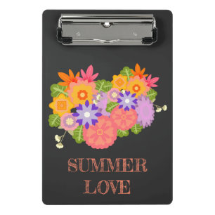 Sommerliche Liebe Blume Frühjahrsgarten Blossom Mini Klemmbrett