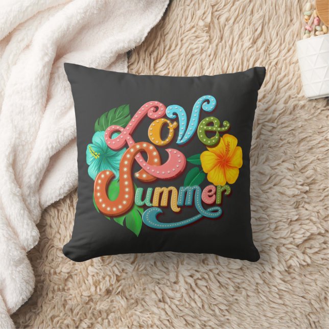 Sommerliche Liebe Kissen (Decke)