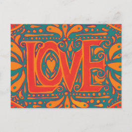 Sommerliche Liebe Postkarte