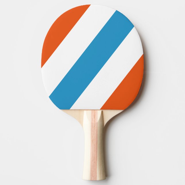 Sommerliche Nostalgie fette Streifen Tischtennis Schläger (Vorderseite)