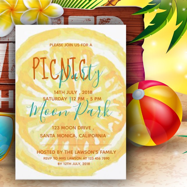 Sommerliche Party Einladung (Von Creator hochgeladen)
