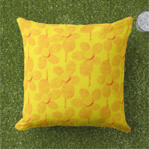 Sommerliche Pastellkreide Blumen Outdoor-Kissenhül Kissen