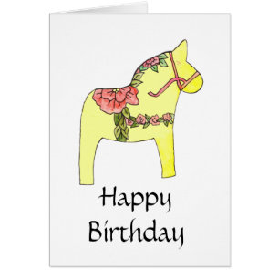 Sommerliche Rose Geburtstagskarte