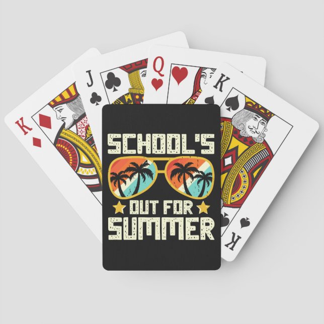 Sommerliche Schule Spielkarten (Rückseite)