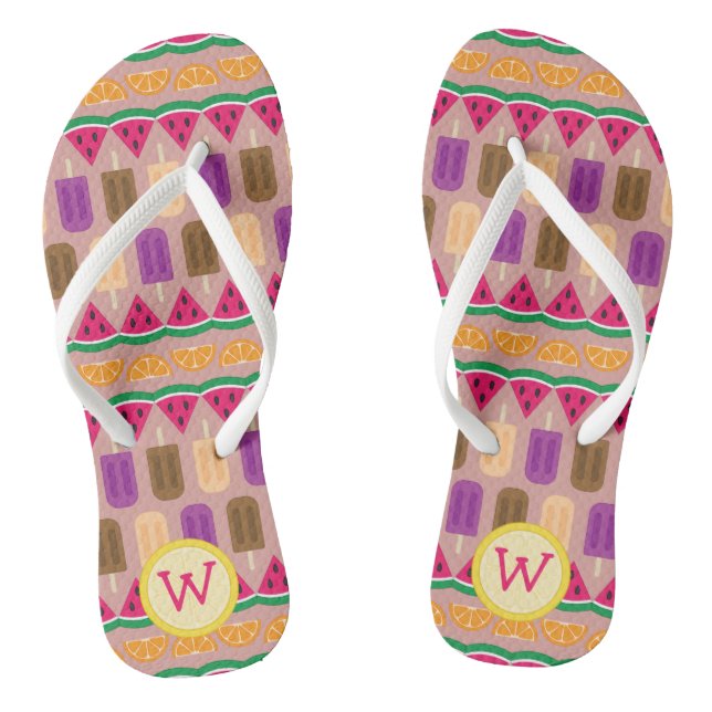 Sommerliche Süßigkeiten Flip Flops (Fußbett)