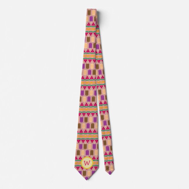 Sommerliche Süßigkeiten Männer-Neck-Tie Krawatte (Vorderseite)