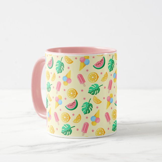Sommerliche Tasse (Vorderseite Links)