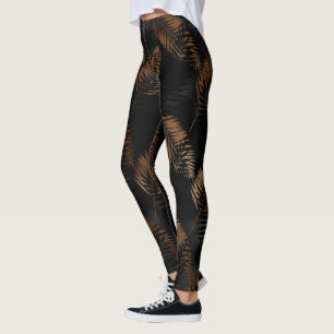 Sommerliche tropische Palmblätter Muster Leggings