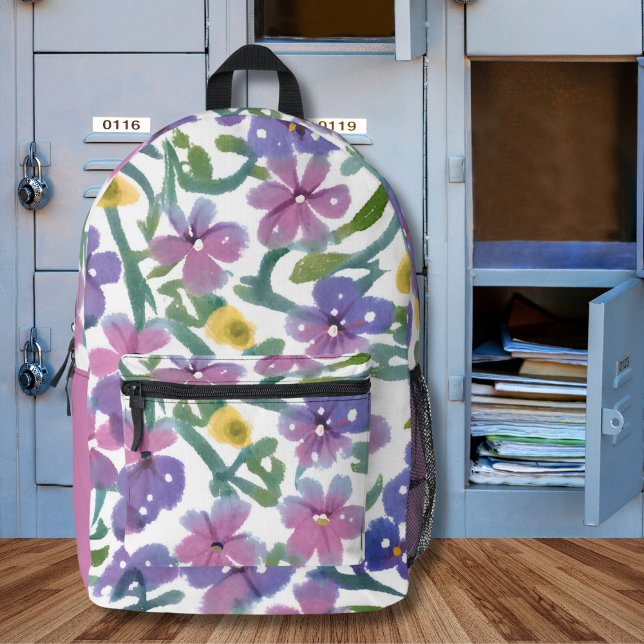 Sommerliche Wildblumen Bedruckter Rucksack (Von Creator hochgeladen)