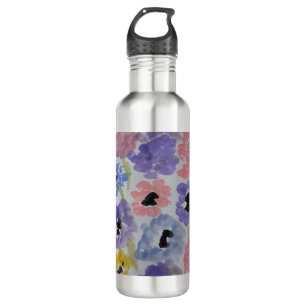 Sommerliche Wildblumen Edelstahlflasche