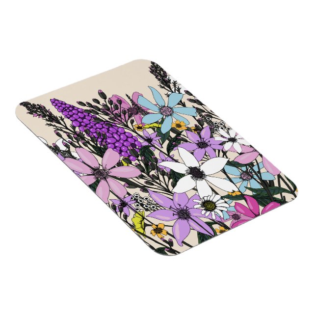 Sommerliche Wildblumen Magnet (Rechte Seite)