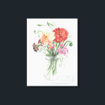 Sommerliche Wildblumen - Pinks und Reds Leinwanddruck<br><div class="desc">Sommer Wildblumen II von Jennifer Paxton Parker. Die Wildblumen in Rosa und Rot sind in einem Maurerglas gehalten.</div>