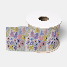 Sommerliche Wildblumen Ripsband