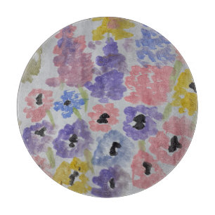 Sommerliche Wildblumen Schneidebrett