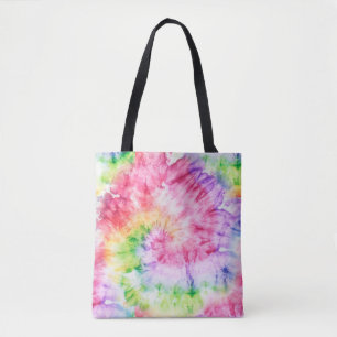 Sommerliche Wirbel: Pastellfarbene Krawatte-Muster Tasche
