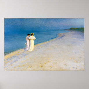 Sommerlicher Abend am Souther Beach (1893) Poster