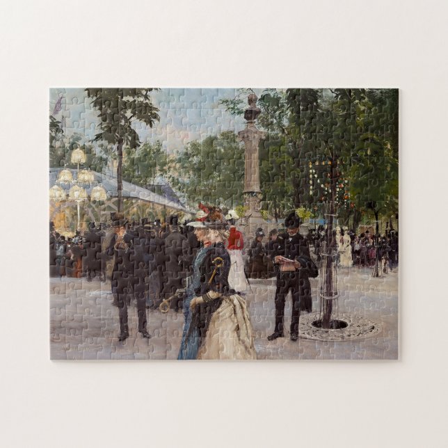 Sommerlicher Abend in Tivoli | Paul Fischer (Horizontal)