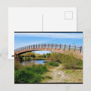 Sommerlicher Spaziergang entlang der Túria Postkarte