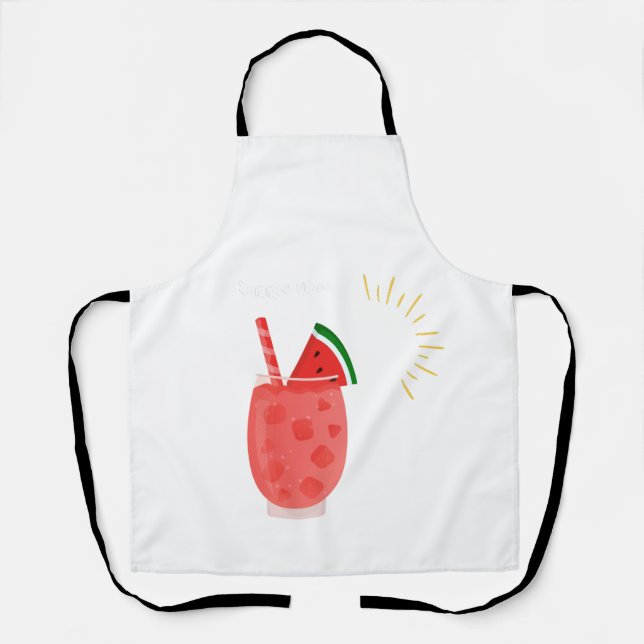Sommerlicher T - Shirt, Frischsaftdesign Schürze (Vorderseite)